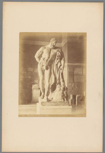 Sculpture of the Farnese Hercules in the Naples Museums, Italy