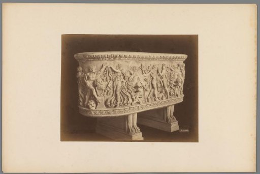 Sarcophagus with two lions