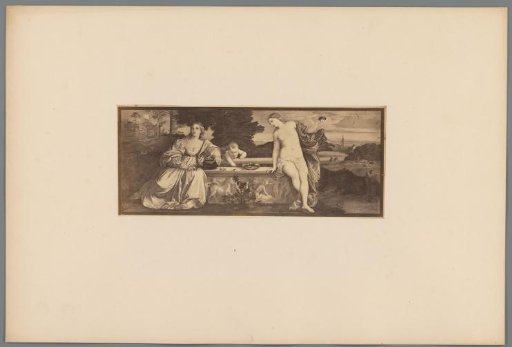 Photographic Reproduction of the Painting Holy and Profane Love by Titian in the Galleria Borghese, Rome