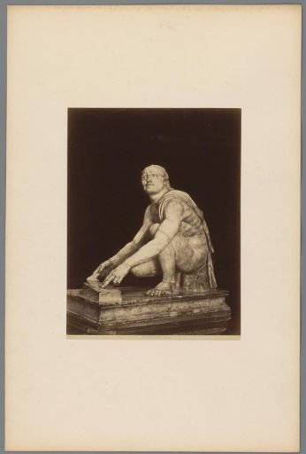Sculpture of the Arrotino in the Galleria degli Uffizi in Florence, Italy