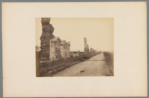View of the Via Appia, Italy