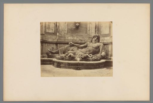 Fountain of Marforio in the Palazzo Nuovo, Rome, Italy