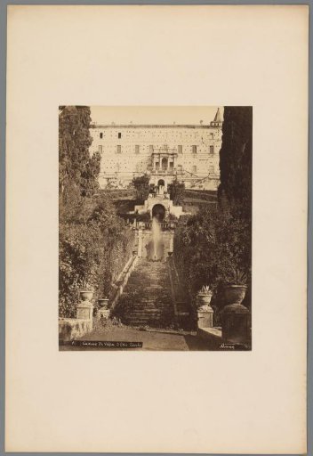 Stairs to Villa d'Este in Tivoli, Italy