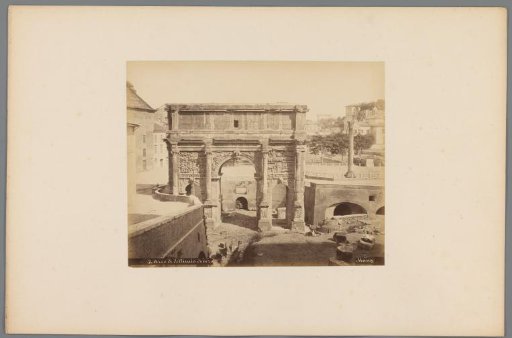 Arch of Septimius Severus on the Roman Forum in Rome, Italy