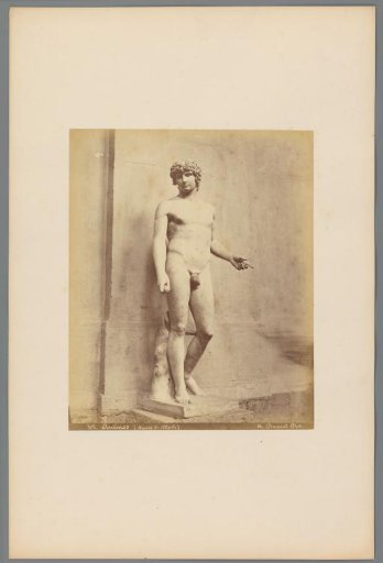 Sculpture of Antinous in the Naples Museums, Italy