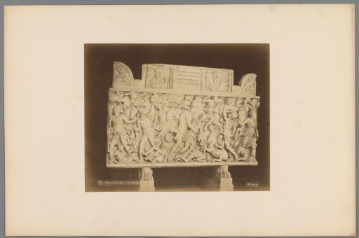 Sarcophagus with a scene of a battle in the Vatican Museums, Italy