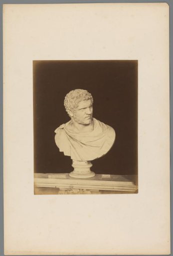 Bust of Emperor Caracalla in the Archaeological Museum of Naples, Italy