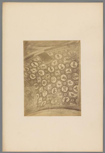 Photographic reproduction of a ceiling mosaic in the ambulatory of Santa Costanza, Rome, Italy