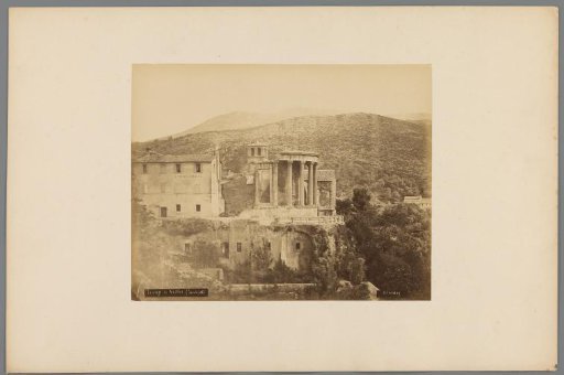View of the Temple of Vesta, Tivoli, Italy