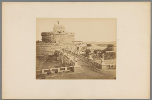 Castel Sant'Angelo and Ponte Sant'Angelo in Rome, Italy