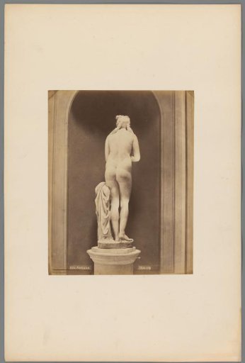 Sculpture of Venus, seen from the back