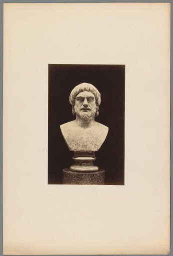 Bust of a bearded man