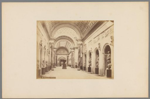 Sculpture gallery in the new wing of the Vatican Museums, Italy
