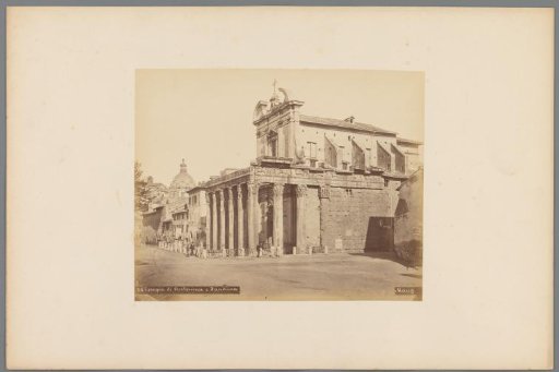 Temple of Antoninus and Faustina on the Roman Forum in Rome, Italy