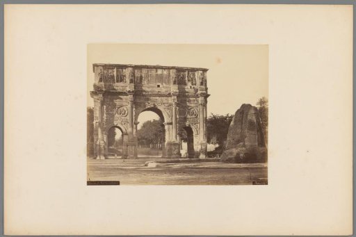 View of the Arch of Constantine in Rome, Italy
