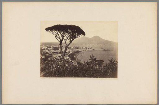 View of the Bay of Naples with the Vesuvius in the Background, Italy