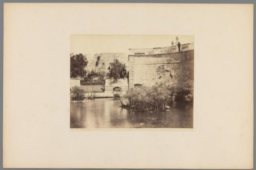 View of the Fountain of Arethusa at Syracuse, Italy
