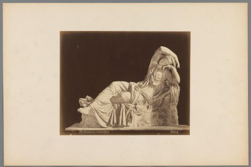 Sculpture of the Sleeping Ariadne in the Uffizi Gallery, Florence, Italy