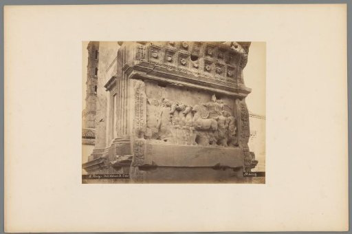 Relief in the Arch of Titus at the Roman Forum, Rome, Italy