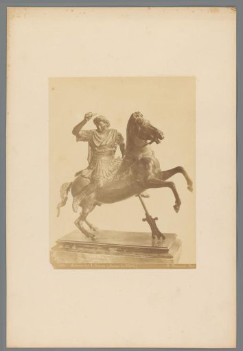 Equestrian Statue of Alexander the Great in the Naples Museums, Italy
