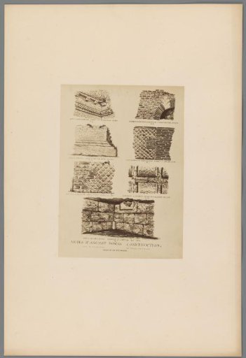 Photographic Reproduction of a Drawing with Roman Stone Bonding