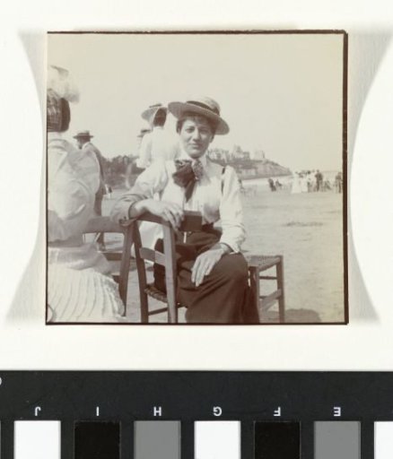 Enthoven Girl with Friends on the Beach in Normandy