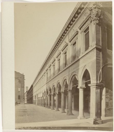 View of the Gallery of the Pavaglione in Bologna