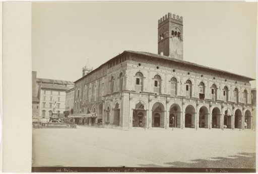 View of the Palazzo del Podesta in Bologna