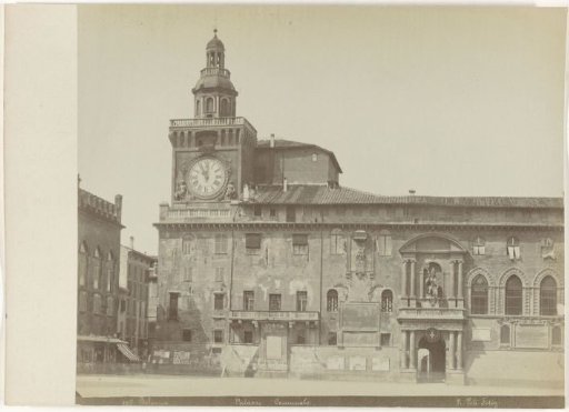 View of the Palazzo Communale in Bologna