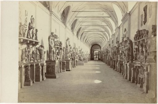 View in the Sculpture Gallery of a Church or Museum in Bologna