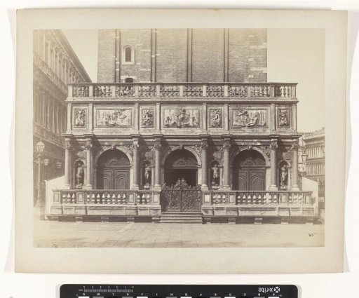View of the Loggetta of the Tower of San Marco in Venice