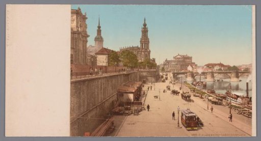 View of the Landungsplatz with the Zwinger in Dresden