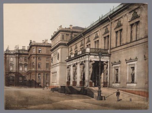 View of the Entrance to the Hermitage in St. Petersburg