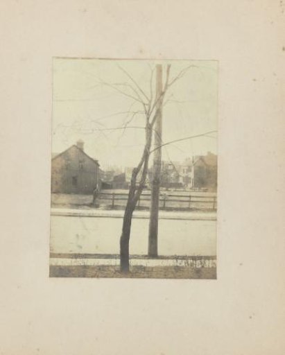 View from the window of the house/hotel where Jan C. Schüller stayed during the World's Fair in St. Louis (Louisiana Purchase Exposition), 1904