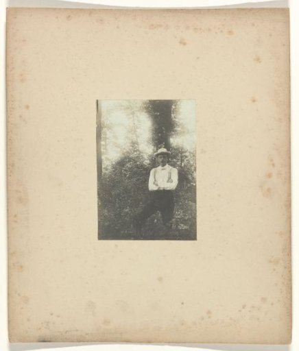 Portrait of Jan C. Schüller at Creve Coeur Lake during the World's Fair in St. Louis (Louisiana Purchase Exposition), 1904