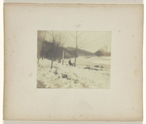 Jan C. Schüller on the bank of the Meramec River during the World's Fair in St. Louis (Louisiana Purchase Exposition), 1904