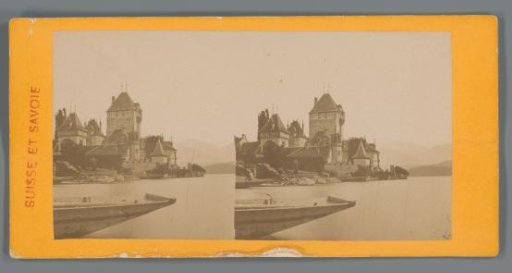 View of the castle of Oberhofen in Bern