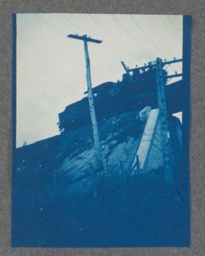 Locomotive on a railway bridge
