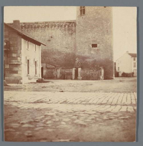 View in an unknown city, France