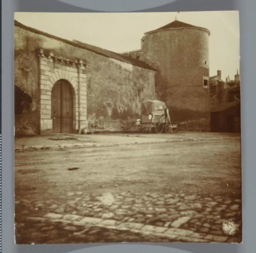View in an unknown city, France