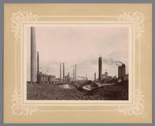View of factories in Dnipro, Ukraine