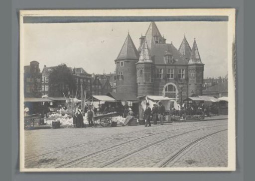 The Nieuwmarkt with the Waag Building and Market, Amsterdam