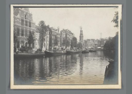 View of the Singel, with the Munt Tower in the Background, Amsterdam