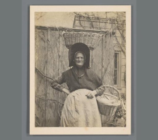 Portrait of Ly with Baskets of Fish on Her Head and in Her Arm
