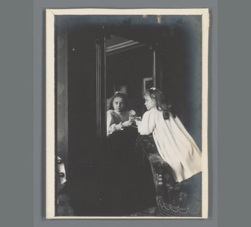 Portrait of Johanna (Hans) de Jong Sitting Before a Mirror