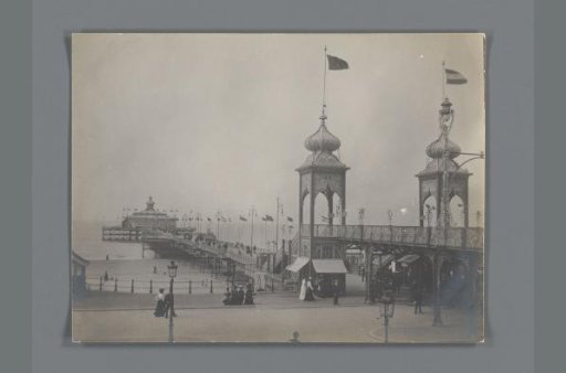 Scheveningen Beach with the Wilhelmina Promenade and the Pavilion