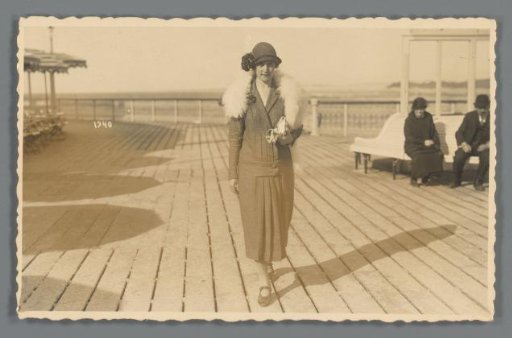 Portrait of Johanna (Hans) de Jong on the Scheveningen Pier