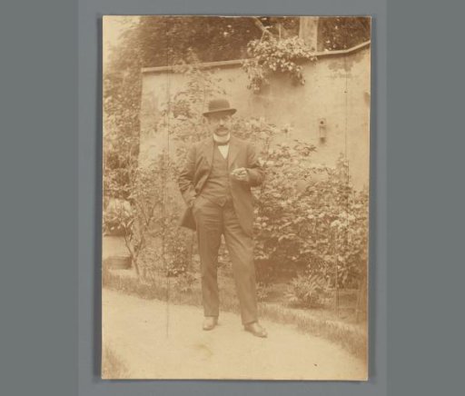 Portrait of Willem de Jong in a Garden