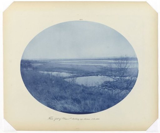 View of the Mississippi from the foot of a dam