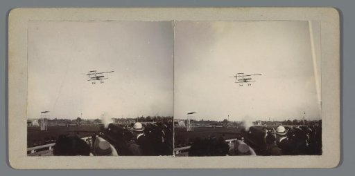 Airplane by Henri Farman during a flight